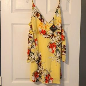 Floral Cold Shoulder Dress